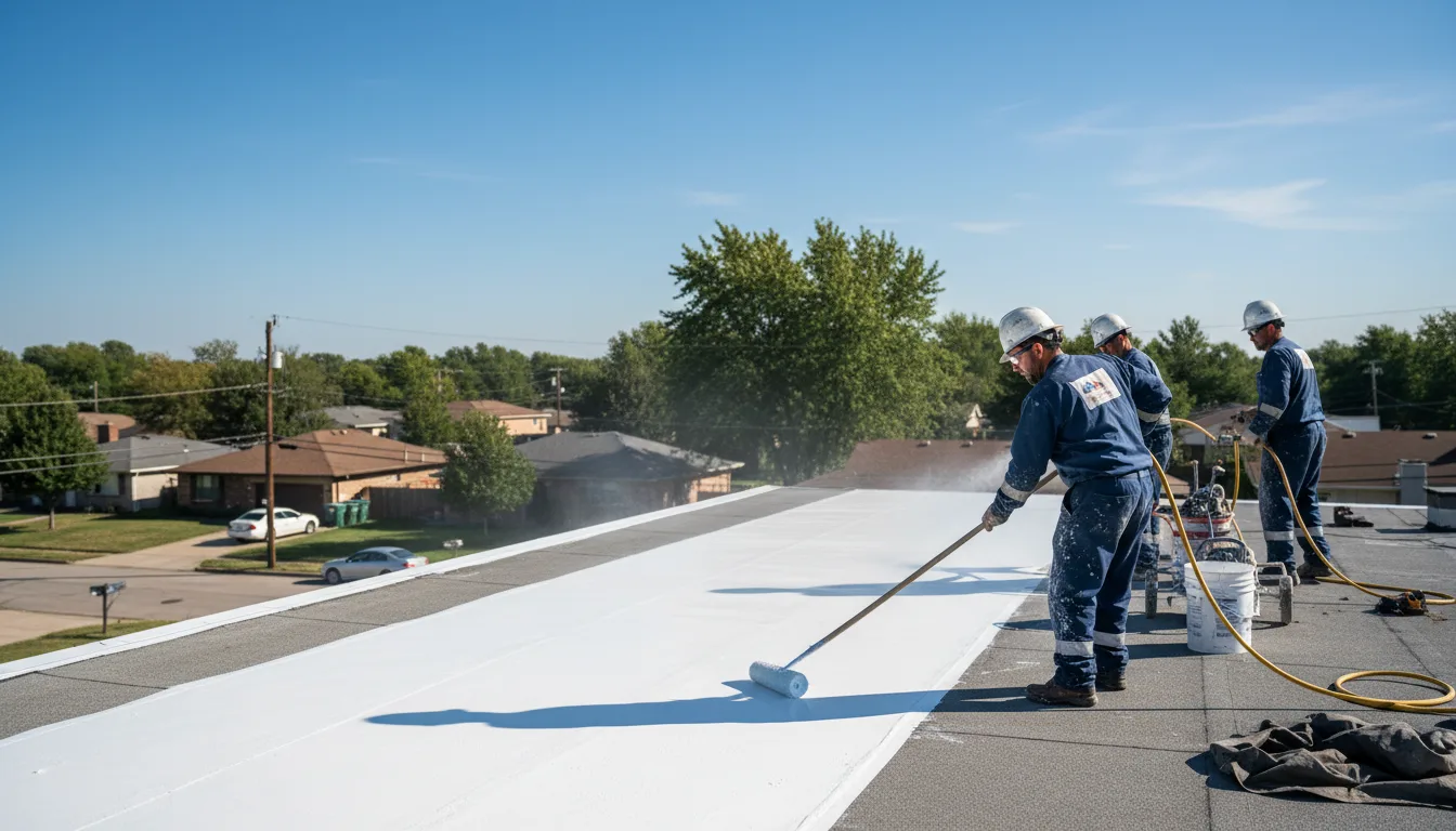 Commercial roof coating in Macy, IN near me